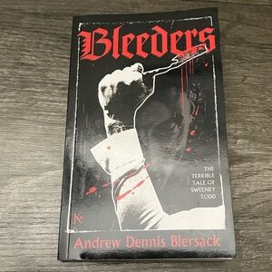 SIGNED Bleeders continuation of The Classic Sweeney Todd, Andrew Dennis Biersack